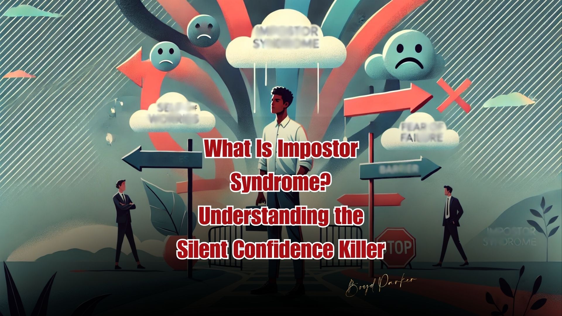 Stressed professional reflecting self-doubt due to impostor syndrome